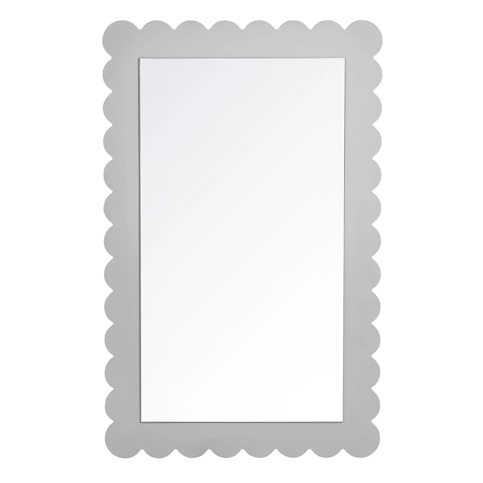 Emmeline Scalloped Rectangle Wall Mirror by Modway by HouseOfZazla