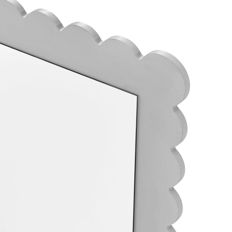 Emmeline Scalloped Rectangle Wall Mirror by Modway by HouseOfZazla