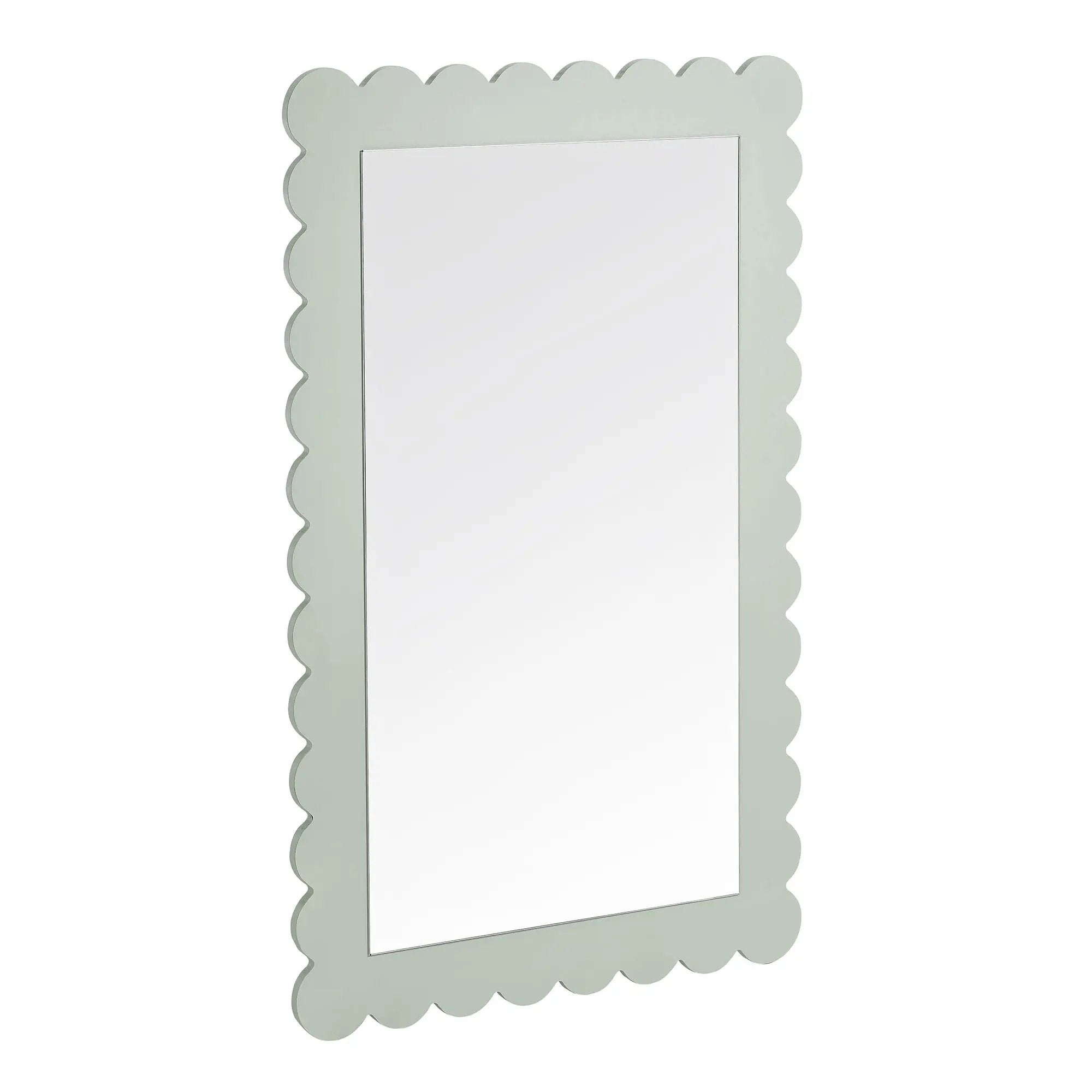 Emmeline Scalloped Rectangle Wall Mirror by Modway by HouseOfZazla