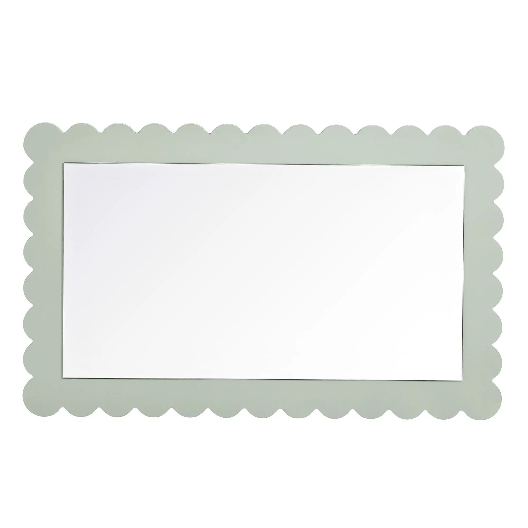 Emmeline Scalloped Rectangle Wall Mirror by Modway by HouseOfZazla