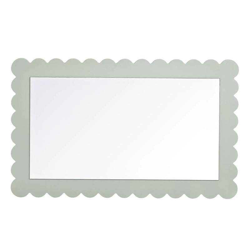 Emmeline Scalloped Rectangle Wall Mirror by Modway by HouseOfZazla