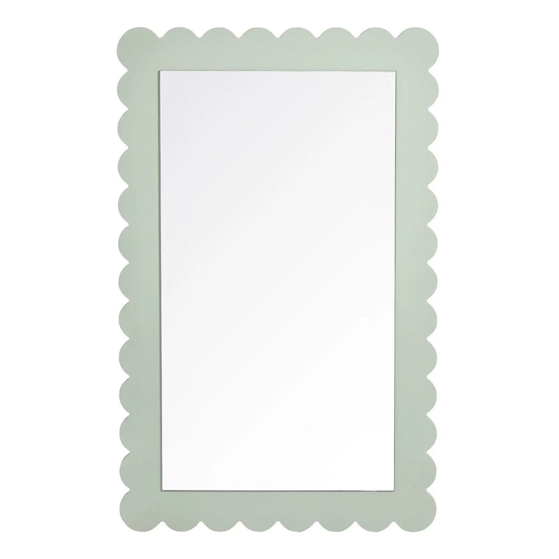 Emmeline Scalloped Rectangle Wall Mirror by Modway by HouseOfZazla