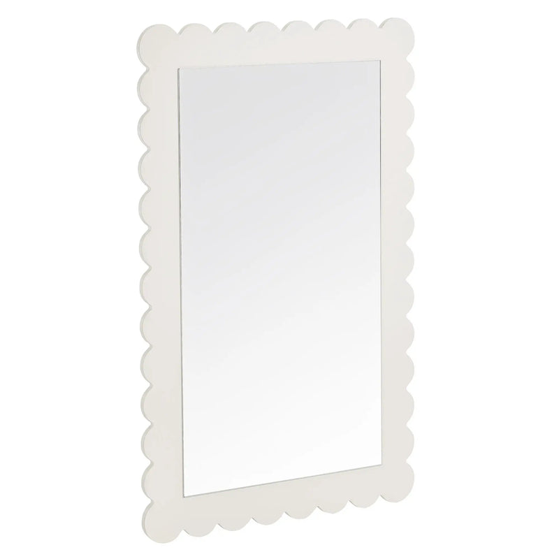 Emmeline Scalloped Rectangle Wall Mirror by Modway by HouseOfZazla