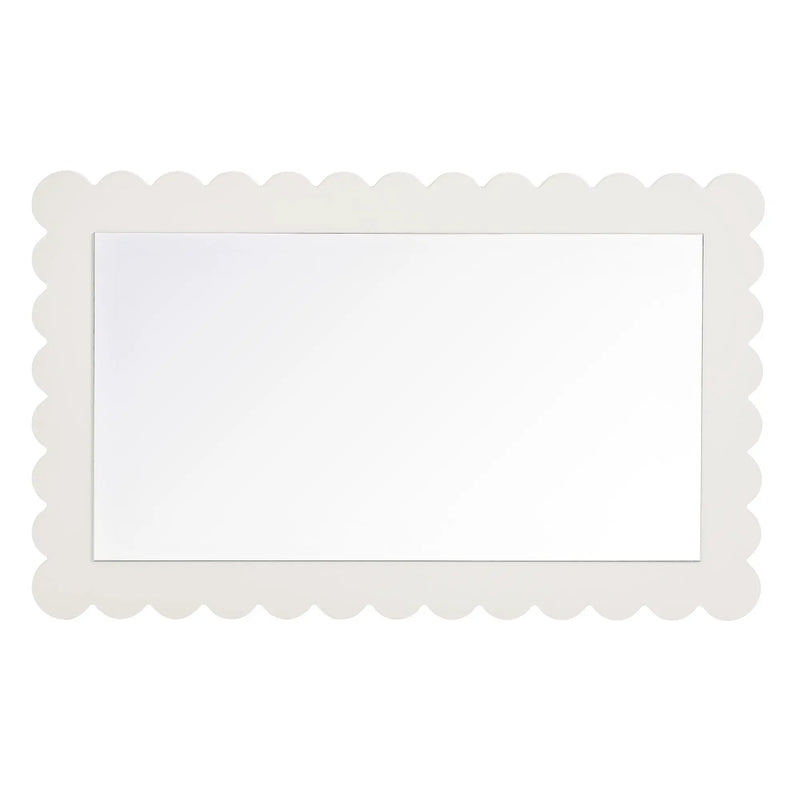 Emmeline Scalloped Rectangle Wall Mirror by Modway by HouseOfZazla
