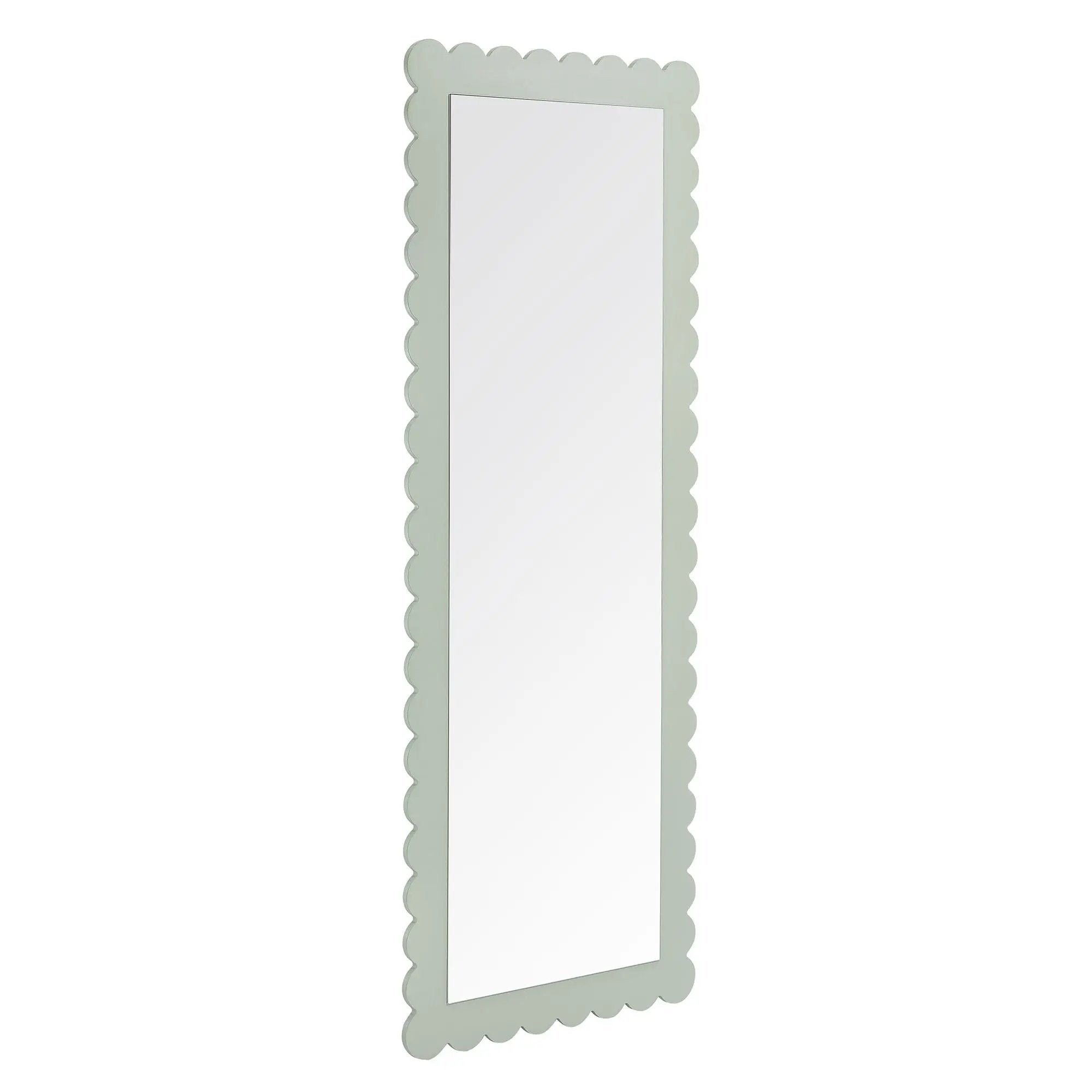 Emmeline Scalloped Rectangle Floor Mirror by Modway by HouseOfZazla