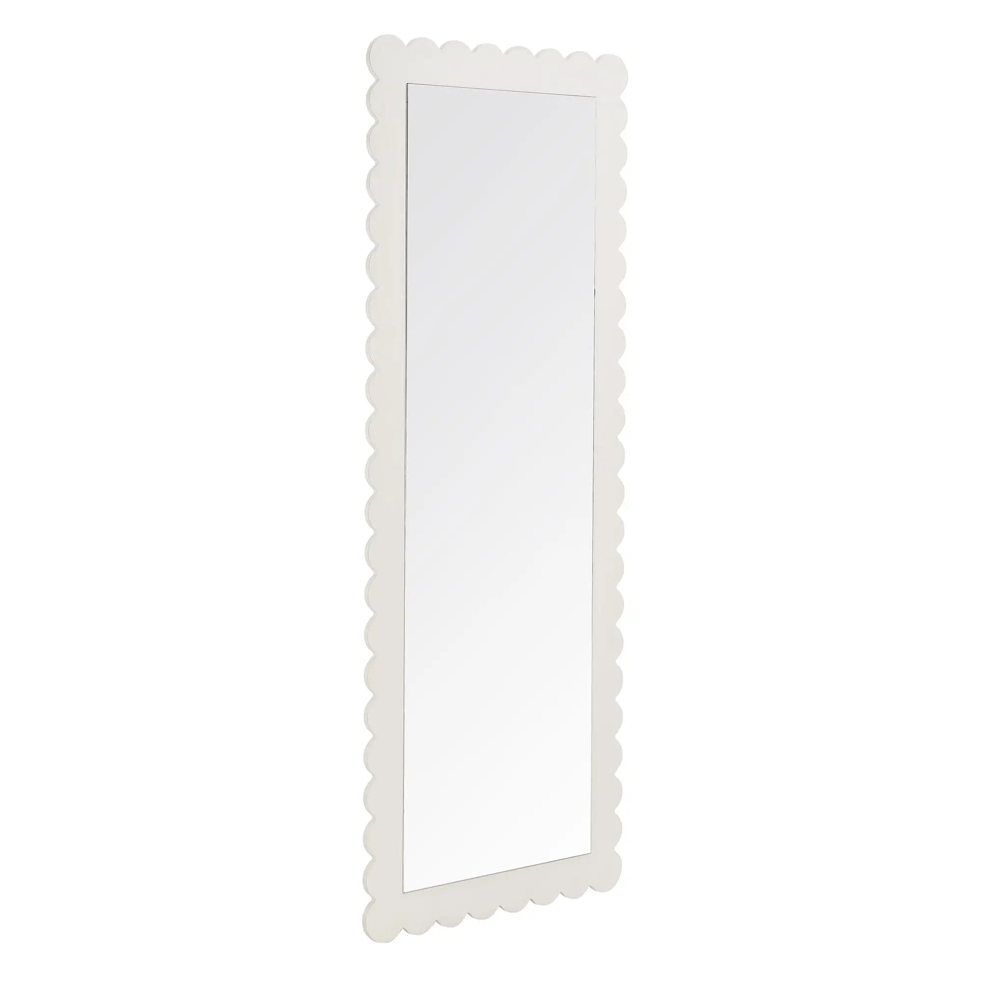 Emmeline Scalloped Rectangle Floor Mirror by Modway by HouseOfZazla