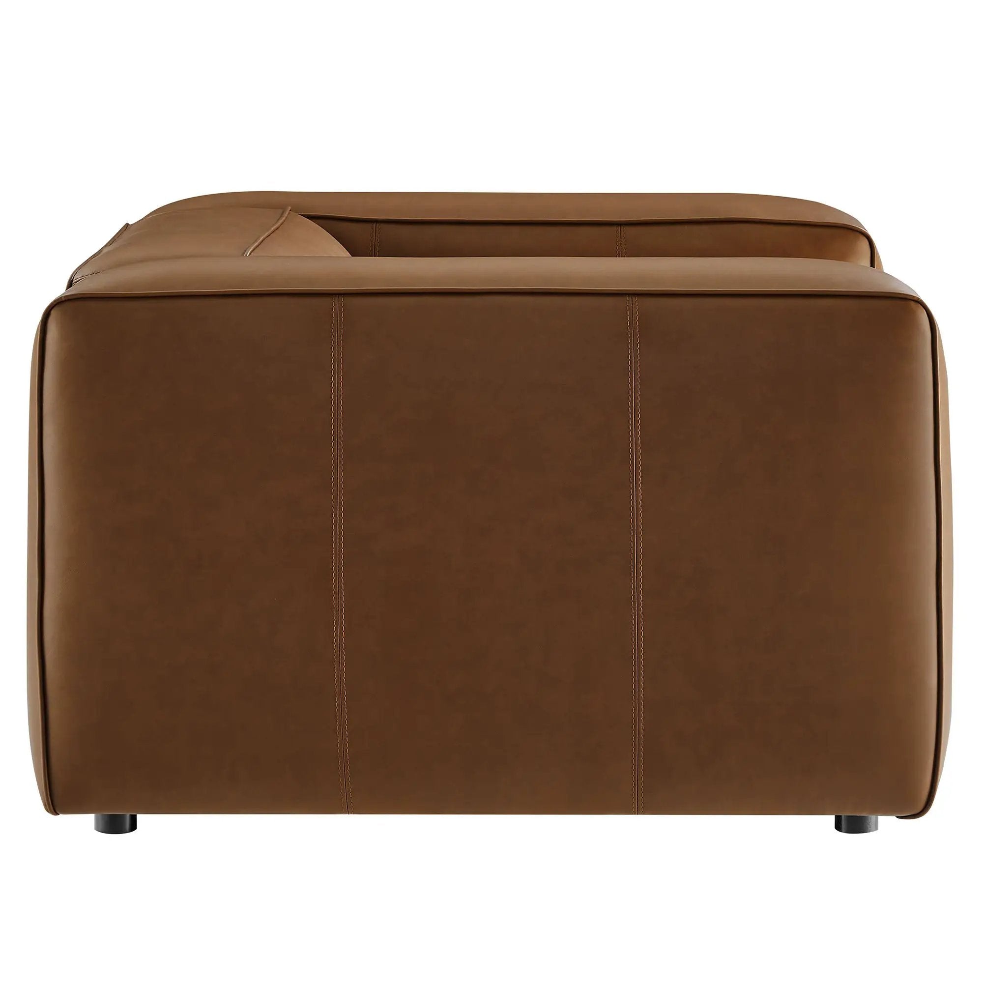 Auren Upholstered Vegan Leather Modular Armchair by Modway by HouseOfZazla