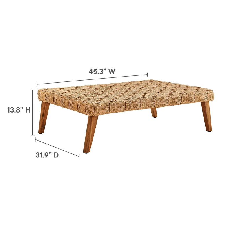 Thames Outdoor Patio Wicker Rattan Coffee Table by Modway by HouseOfZazla