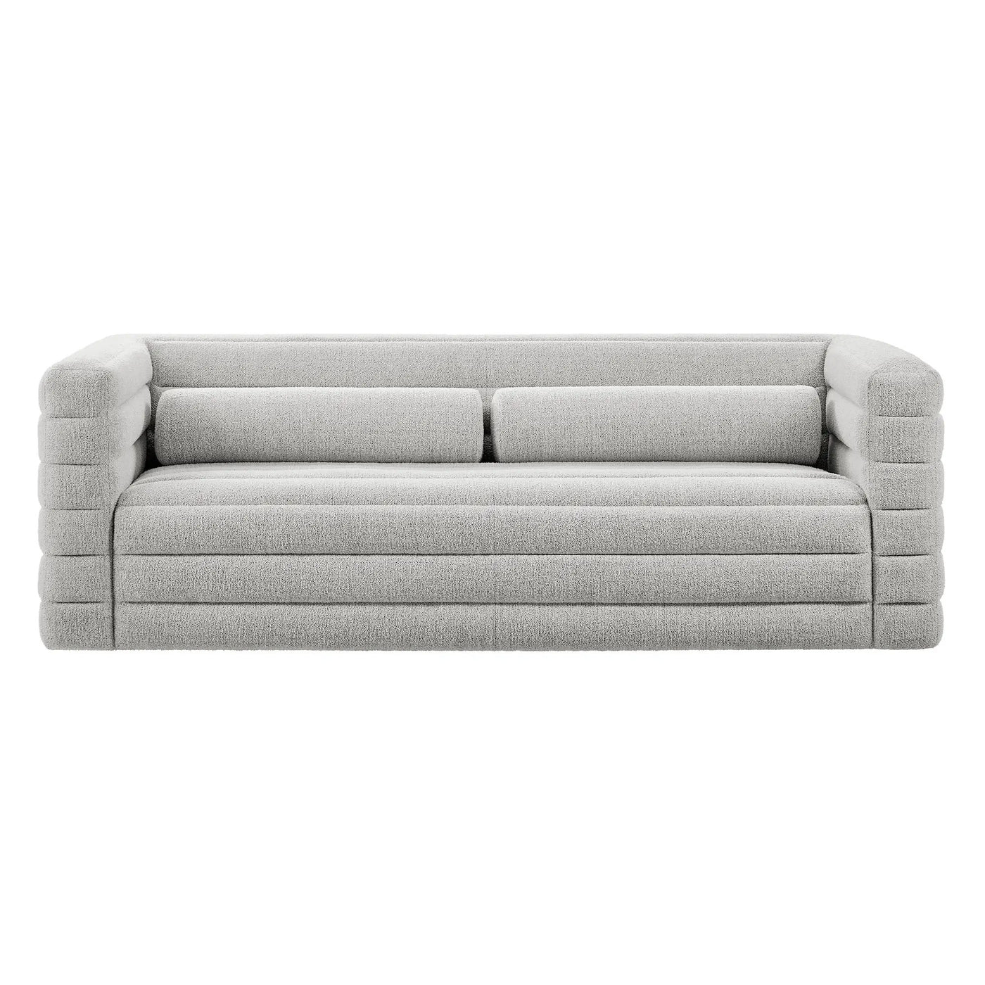 Relle Channel Tufted Boucle Upholstered Sofa by Modway by HouseOfZazla
