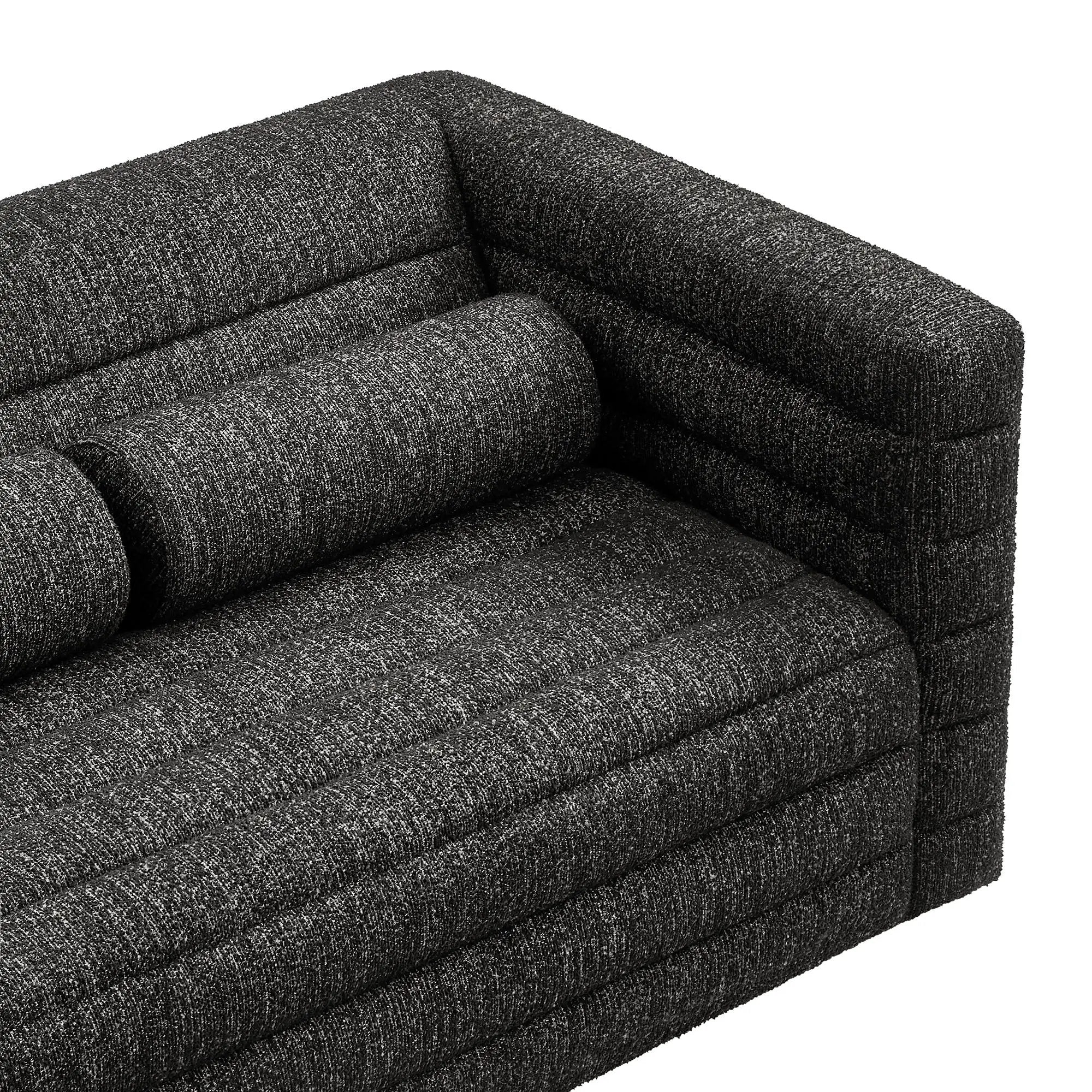 Relle Channel Tufted Boucle Upholstered Loveseat by Modway by HouseOfZazla