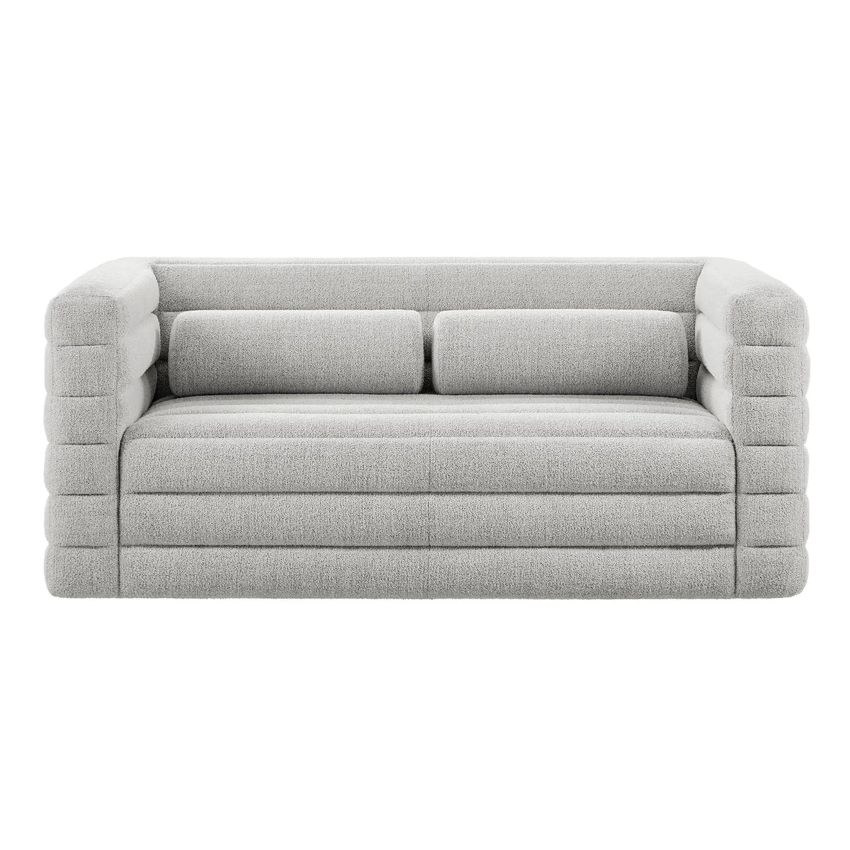 Relle Channel Tufted Boucle Upholstered Loveseat by Modway by HouseOfZazla