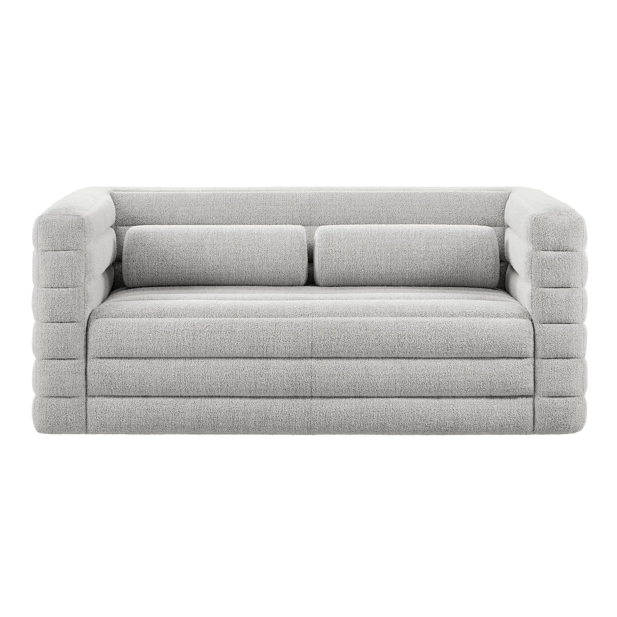 Relle Channel Tufted Boucle Upholstered Loveseat by Modway by HouseOfZazla