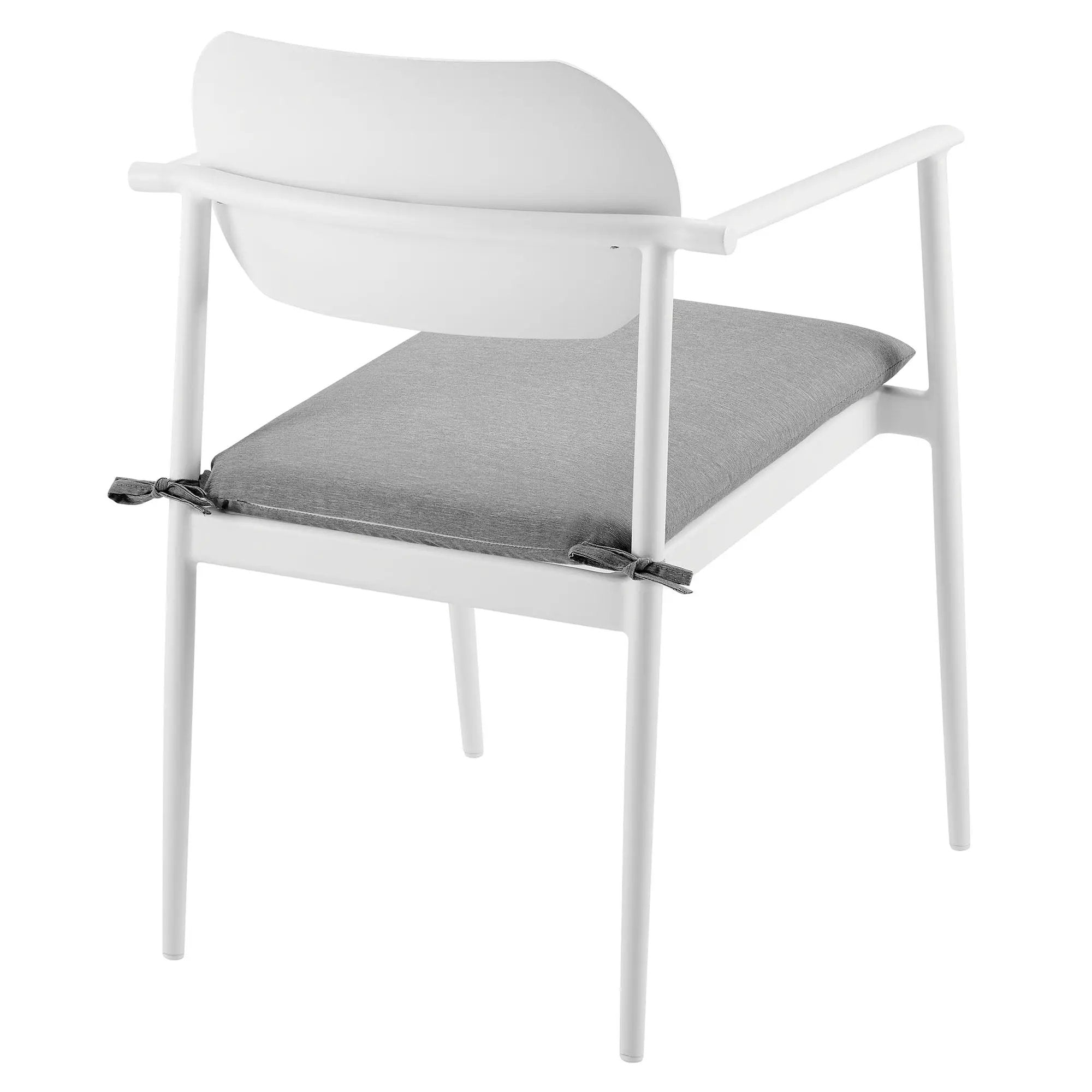Aeris Stackable Outdoor Patio Aluminum Dining Armchair Set of 2 by Modway by HouseOfZazla