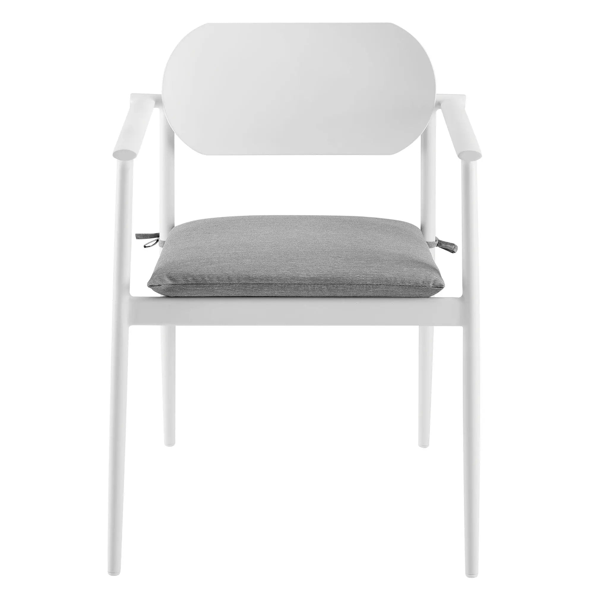 Aeris Stackable Outdoor Patio Aluminum Dining Armchair Set of 2 by Modway by HouseOfZazla