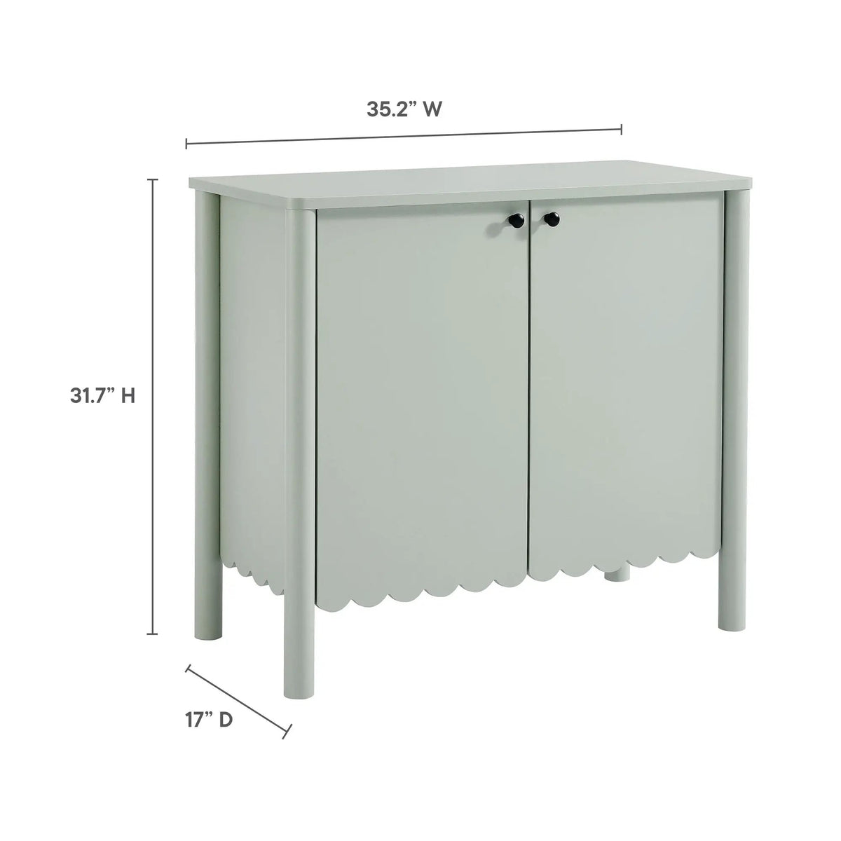 Emmeline 35" 2-Door Scalloped Sideboard Cabinet by Modway by HouseOfZazla