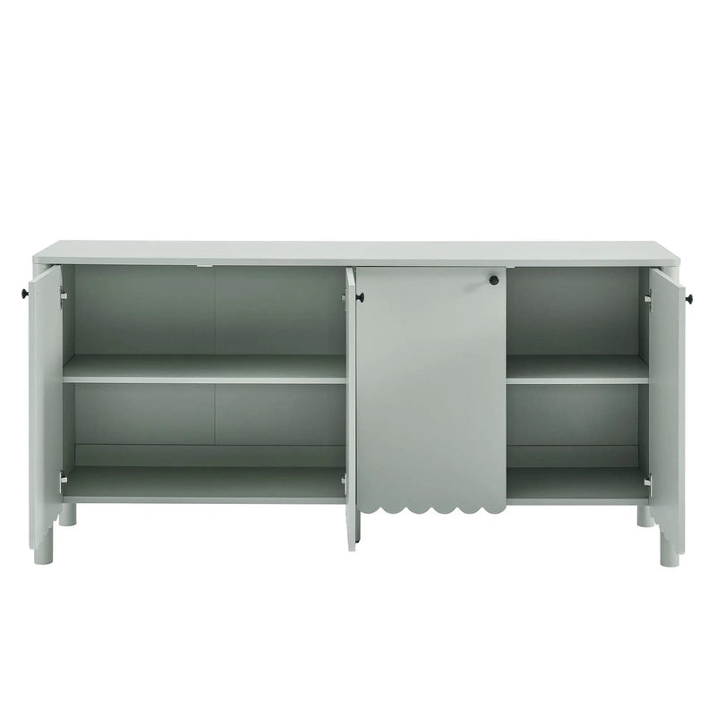 Emmeline 66" 4-Door Scalloped Sideboard Cabinet by Modway by HouseOfZazla