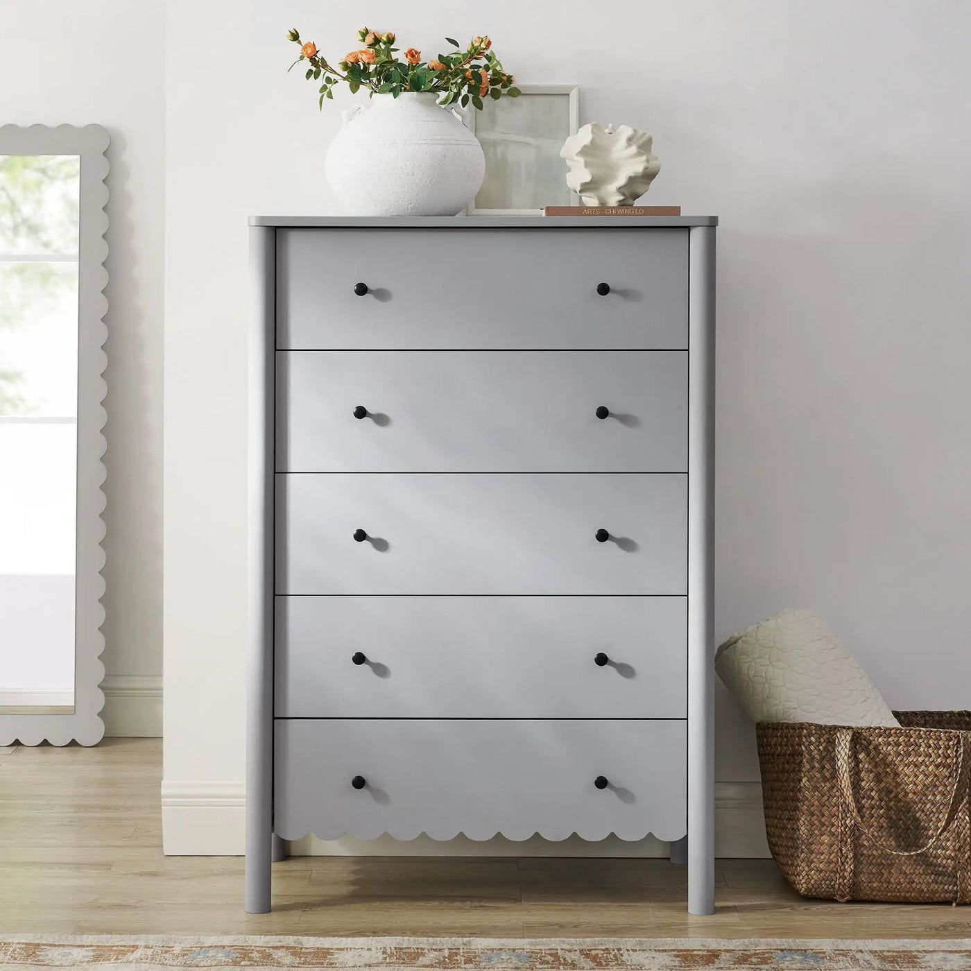 Emmeline Scalloped 5-Drawer Chest by Modway by HouseOfZazla