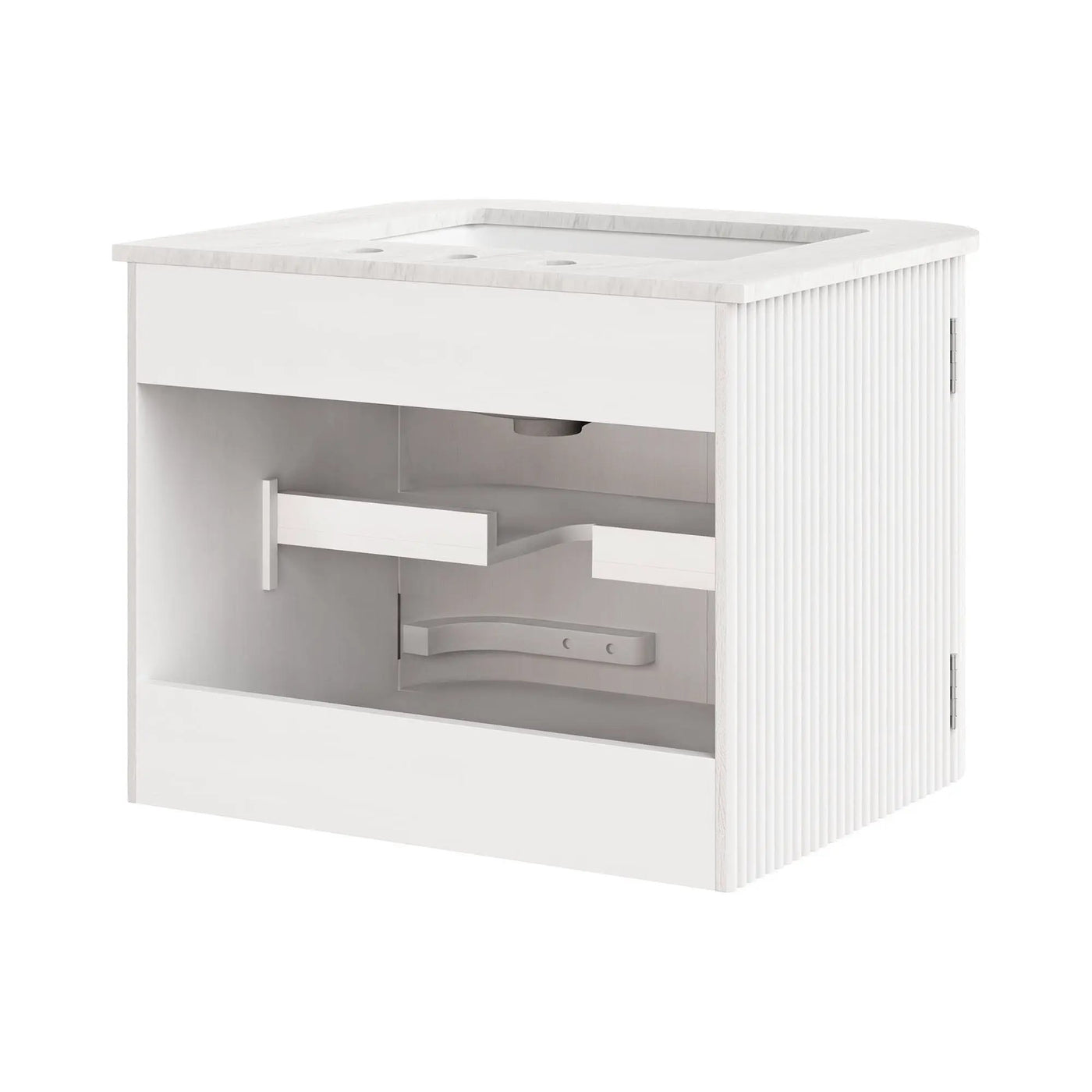 Zia 24" Wall-Mount Bathroom Vanity with Marble Sink by Modway by HouseOfZazla