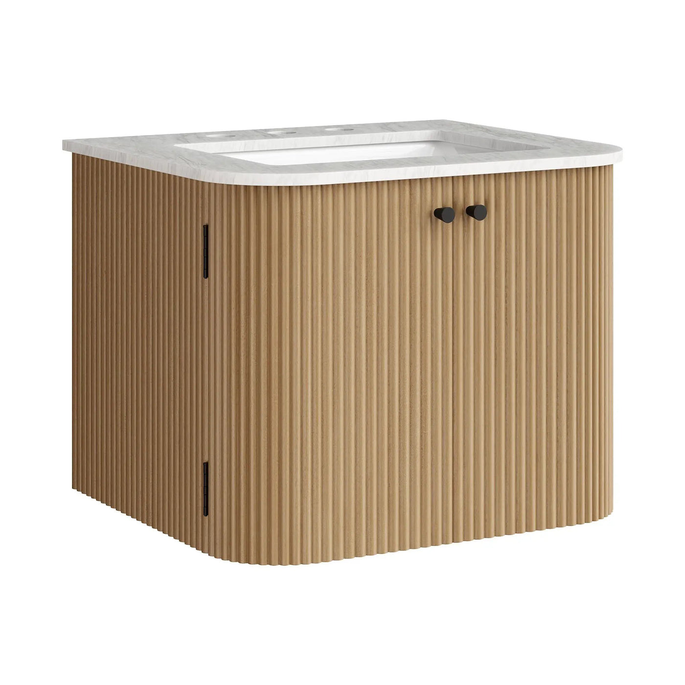 Zia 24" Wall-Mount Bathroom Vanity with Marble Sink by Modway by HouseOfZazla