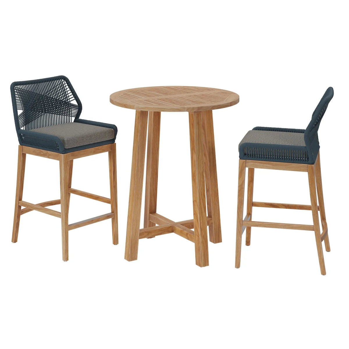 Wellspring 3-Piece Outdoor Patio Teak Wood Bar Set by Modway by HouseOfZazla