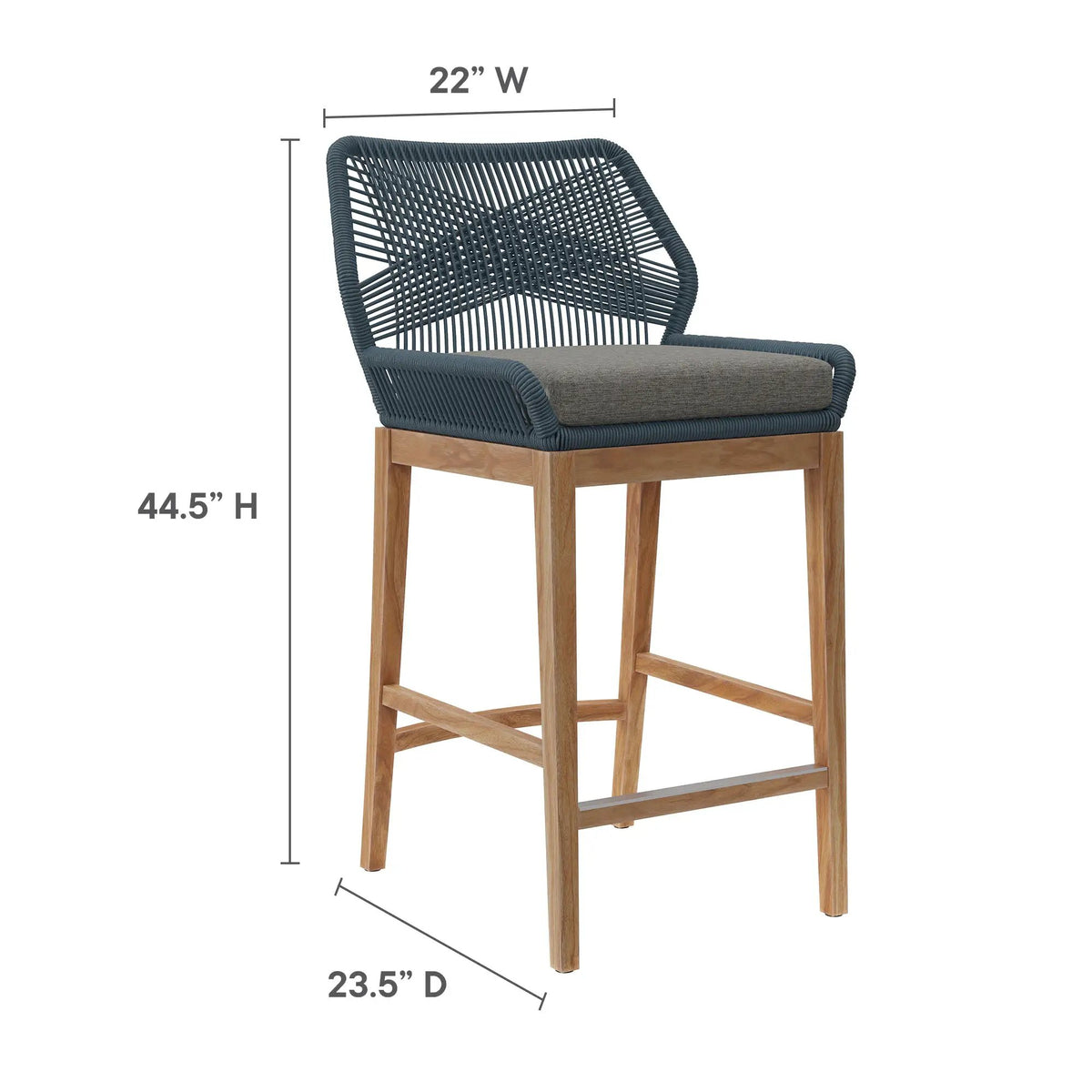 Wellspring 3-Piece Outdoor Patio Teak Wood Bar Set by Modway by HouseOfZazla