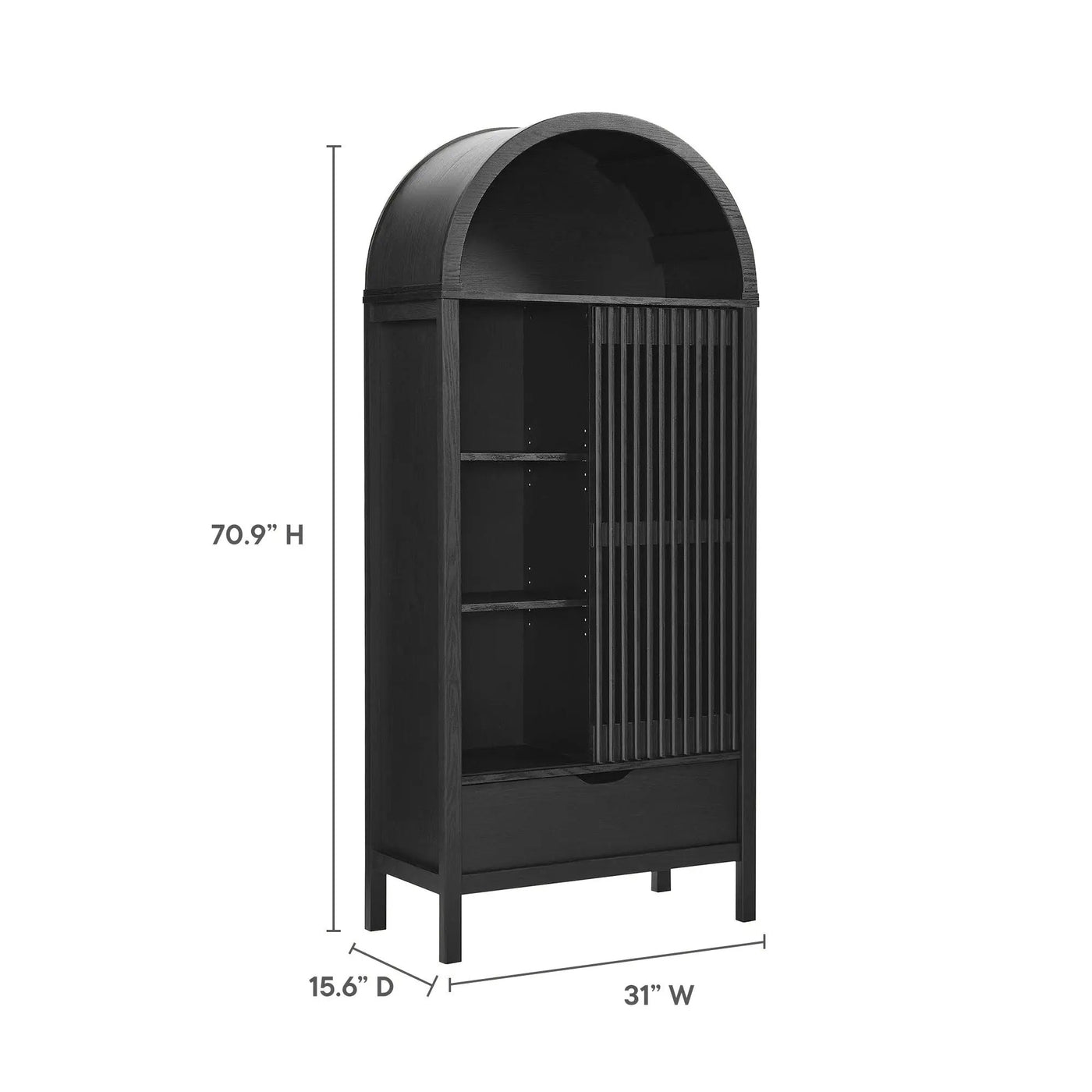 Vaughn 71" Arched Storage Display Cabinet by Modway by HouseOfZazla