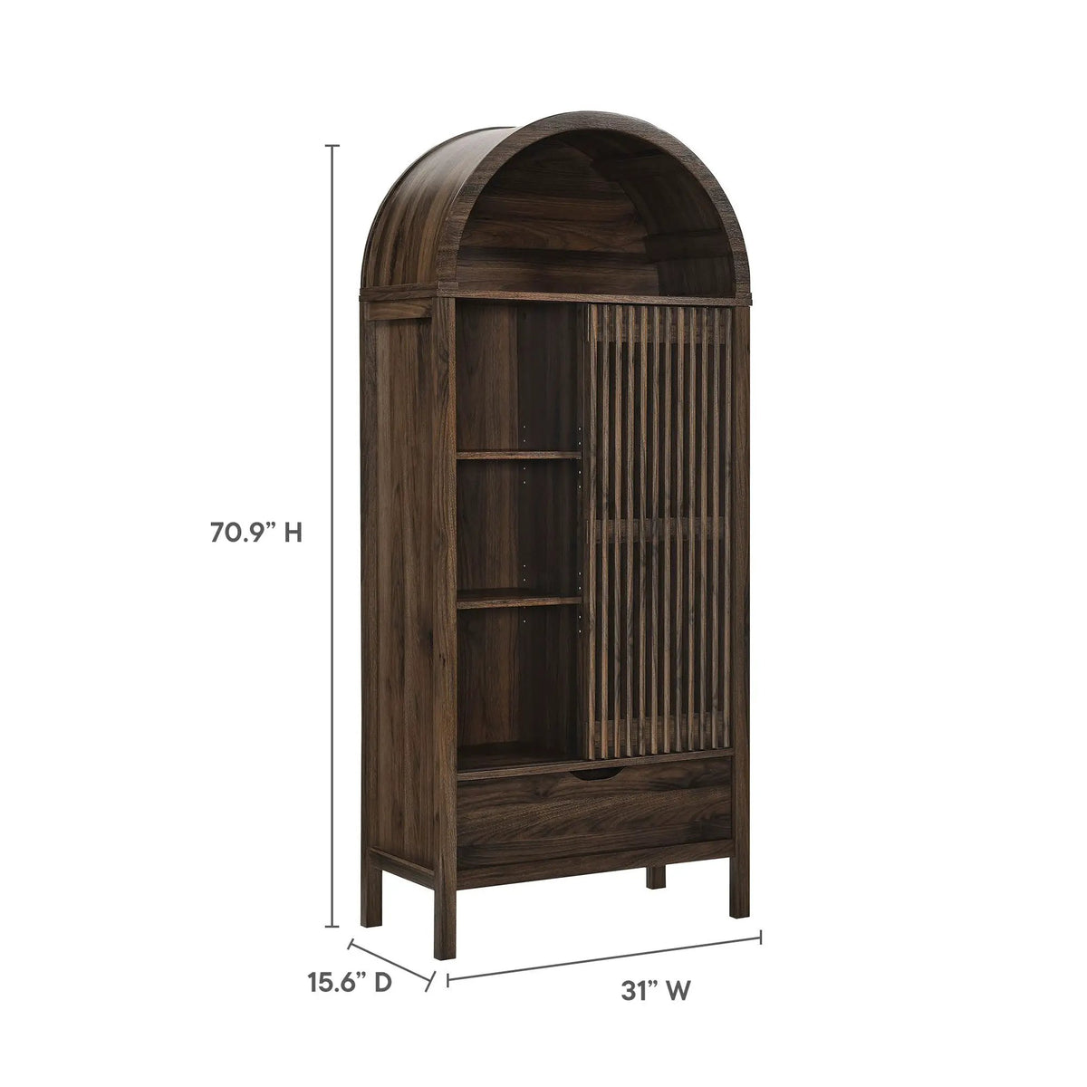 Vaughn 71" Arched Storage Display Cabinet by Modway by HouseOfZazla