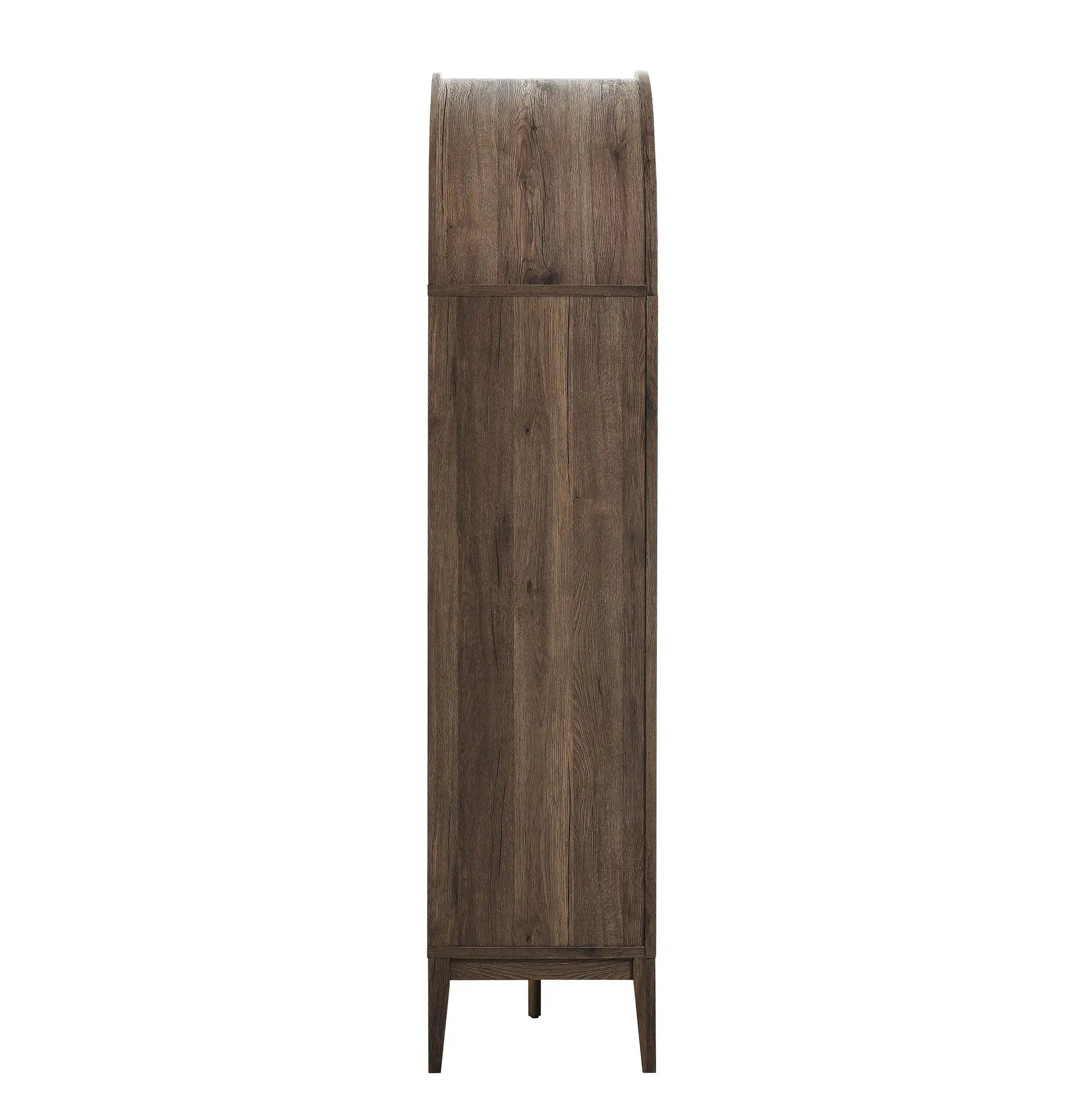 Nolan 74" Tall Wide Arched Storage Display Cabinet Bookshelf by Modway by HouseOfZazla