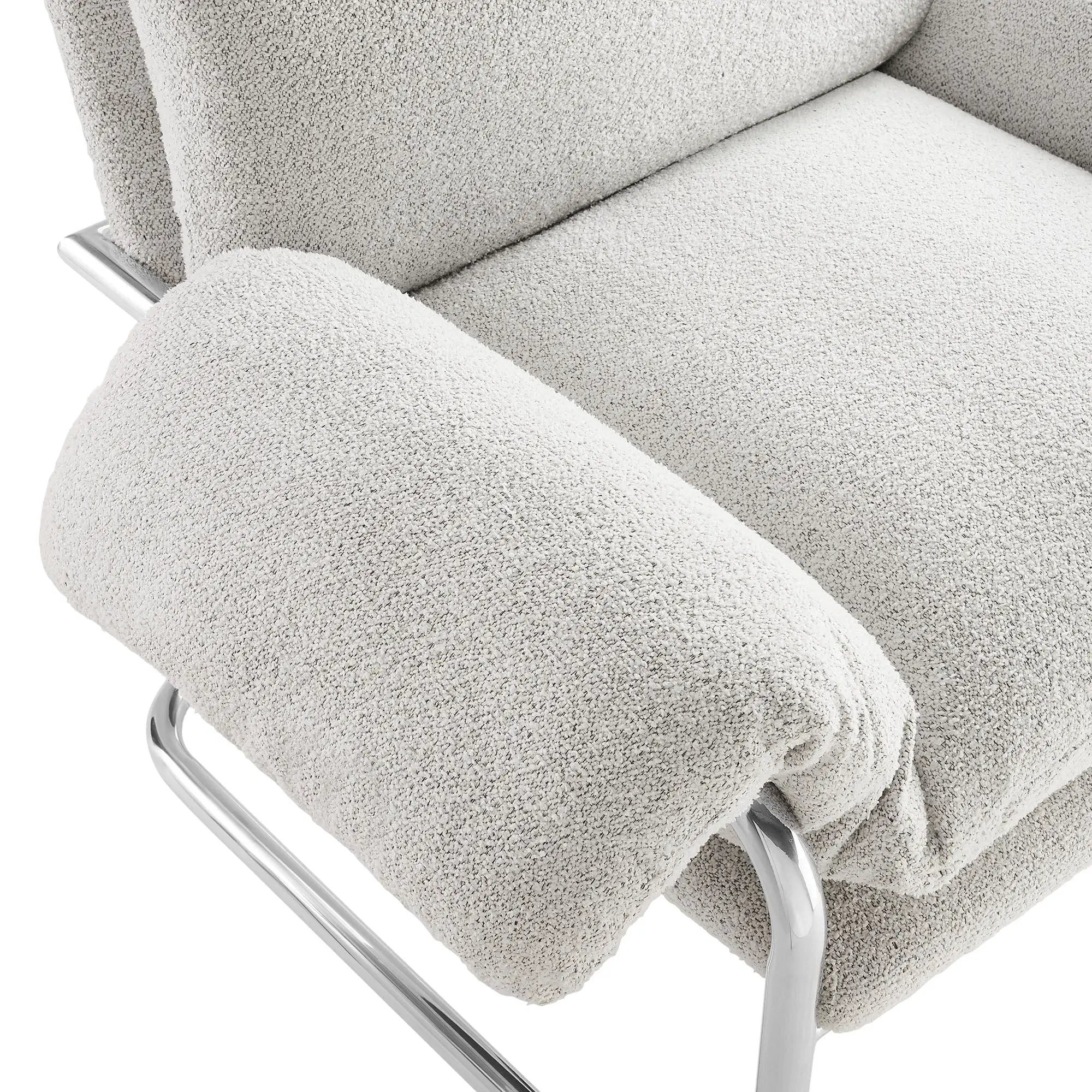 Ansel Boucle Fabric Accent Chair by Modway by HouseOfZazla