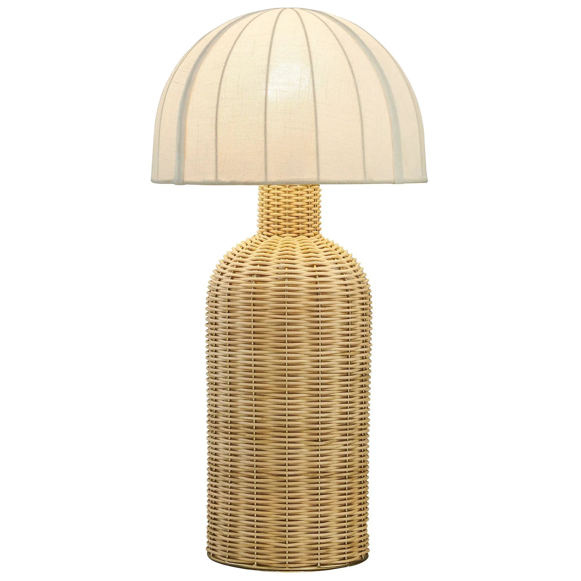 Santo Rattan Table Lamp with Dome Shade by Modway by HouseOfZazla