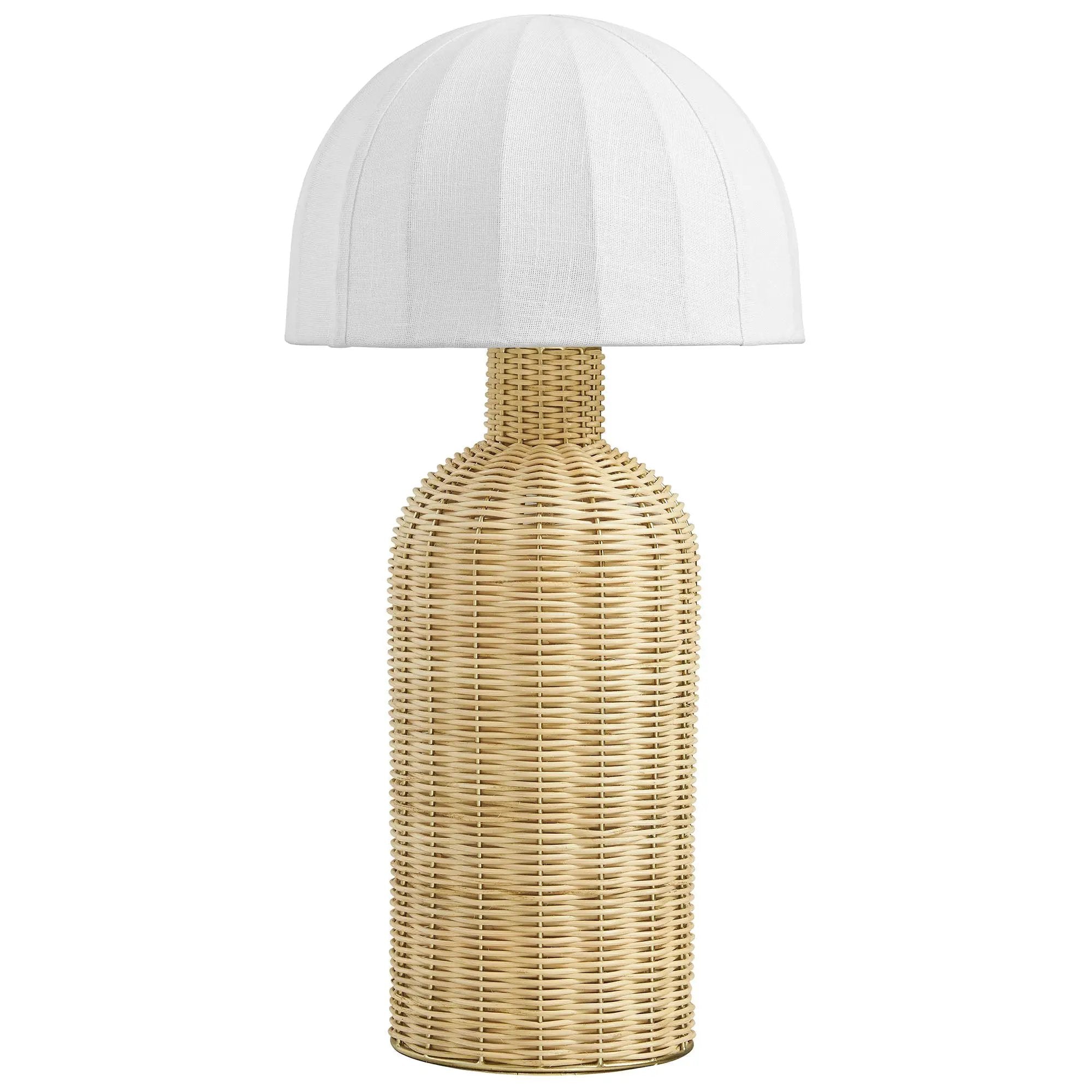 Santo Rattan Table Lamp with Dome Shade by Modway by HouseOfZazla