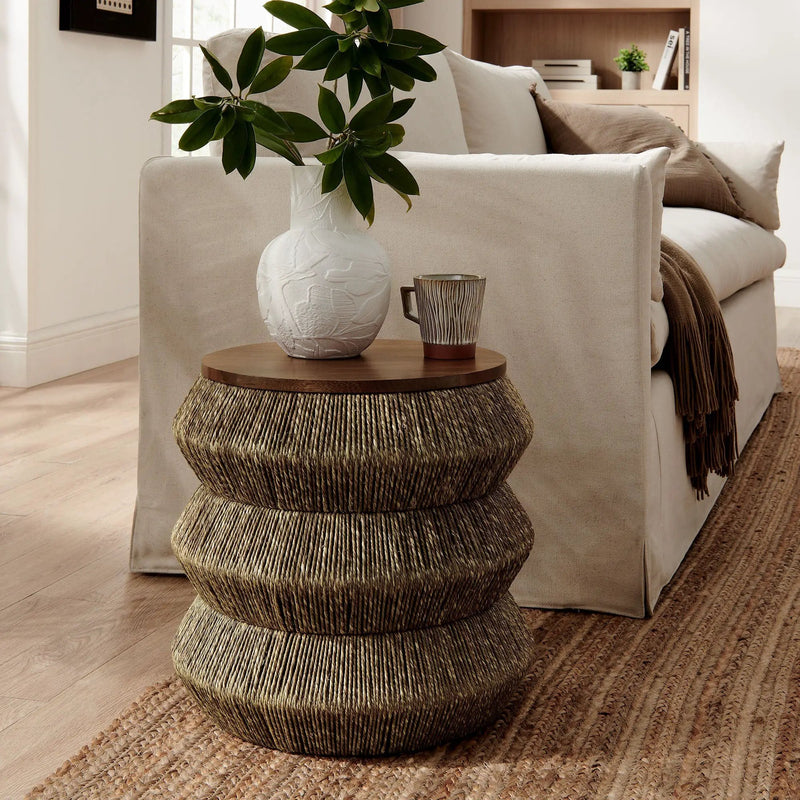 Maris Seagrass and Wood End Table by Modway by HouseOfZazla