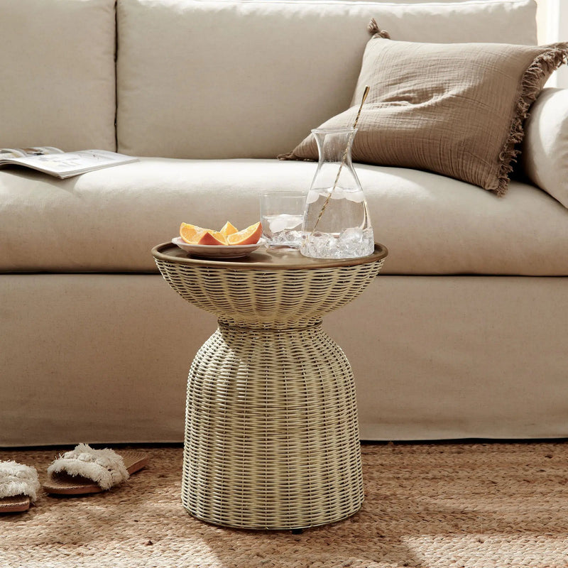 Lazaro Round Rattan Side Table by Modway by HouseOfZazla