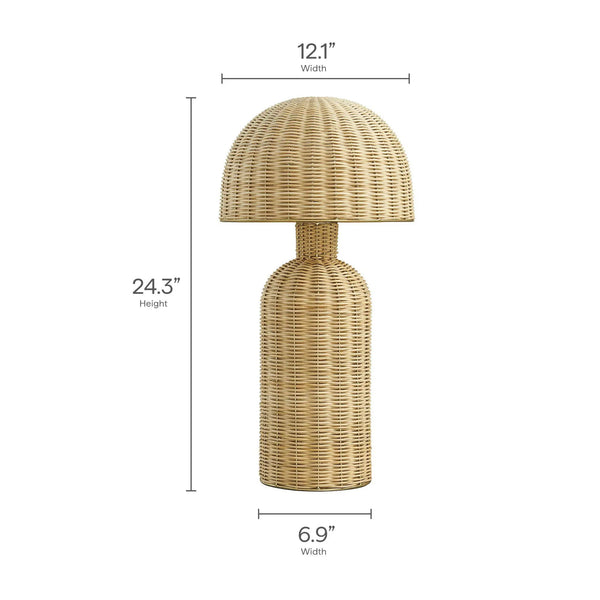 Briar Rattan Table Lamp by Modway, photo 2 of 7