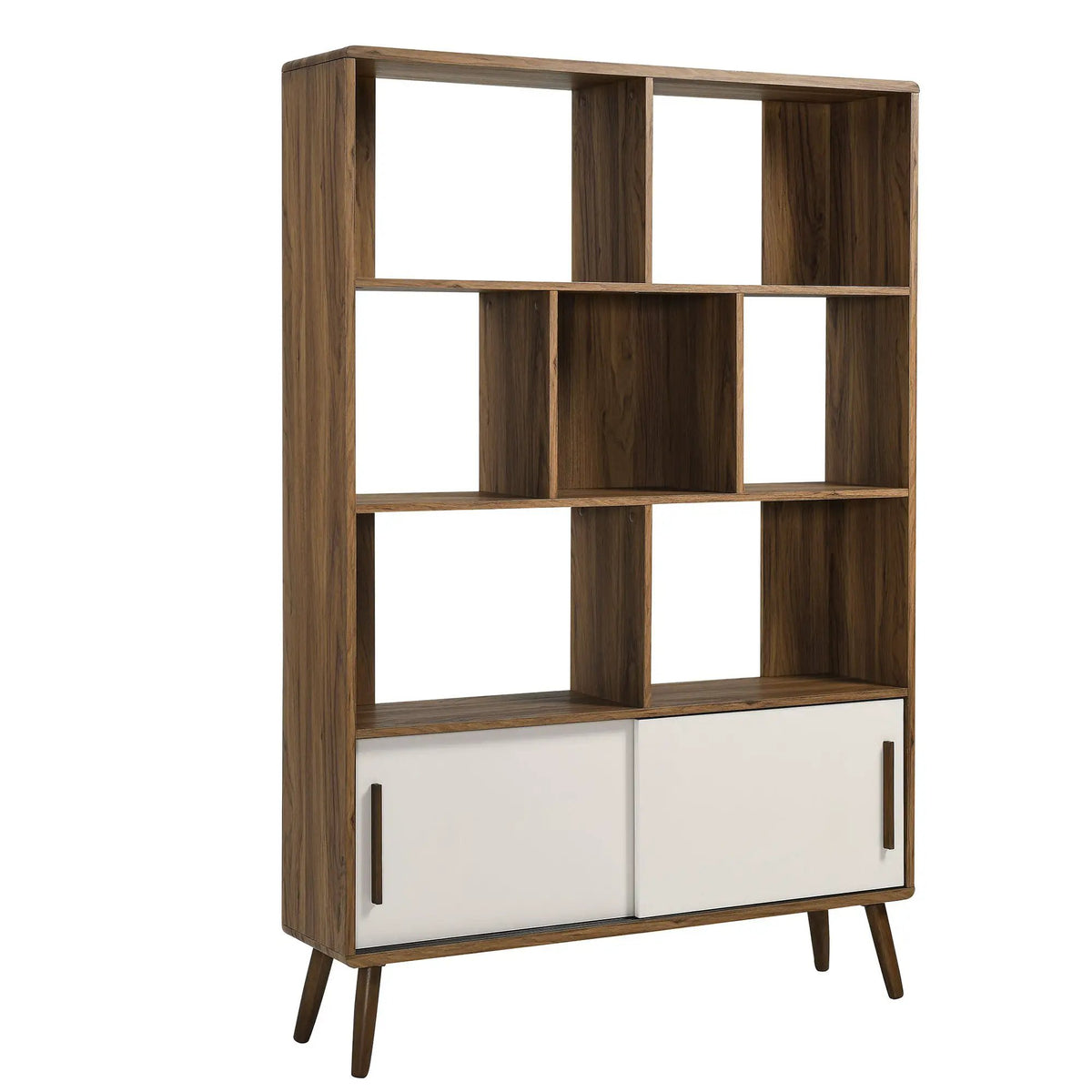 Transmit 45" Four-Tier Bookcase with Sliding Doors by HouseOfZazla