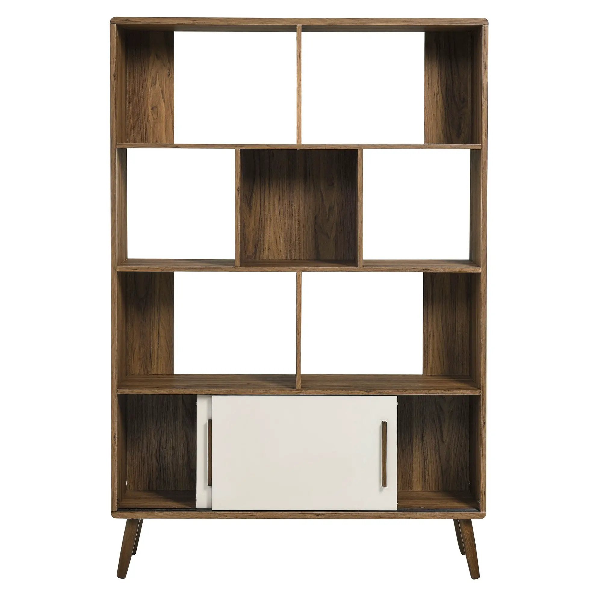 Transmit 45" Four-Tier Bookcase with Sliding Doors by HouseOfZazla