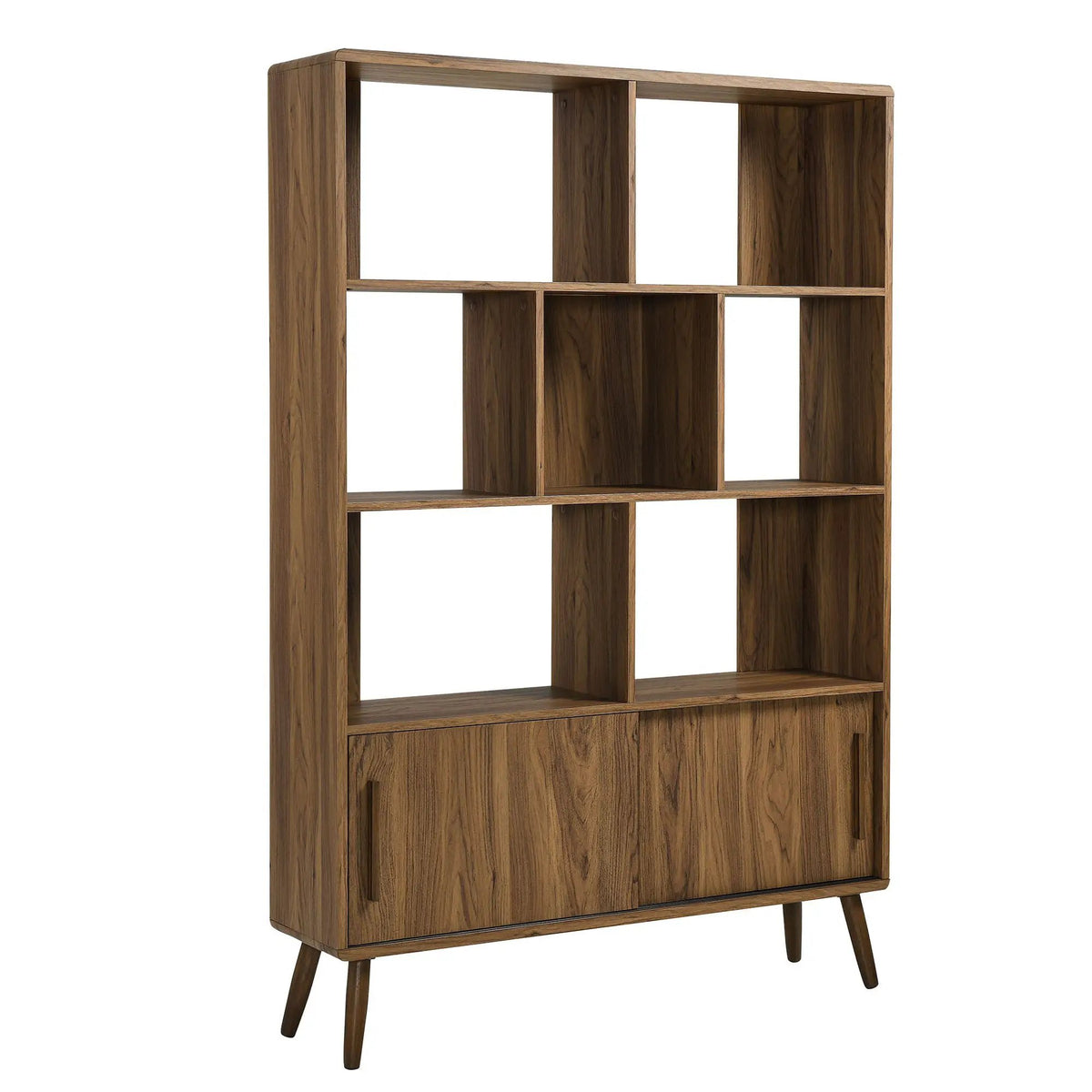 Transmit 45" Four-Tier Bookcase with Sliding Doors by HouseOfZazla