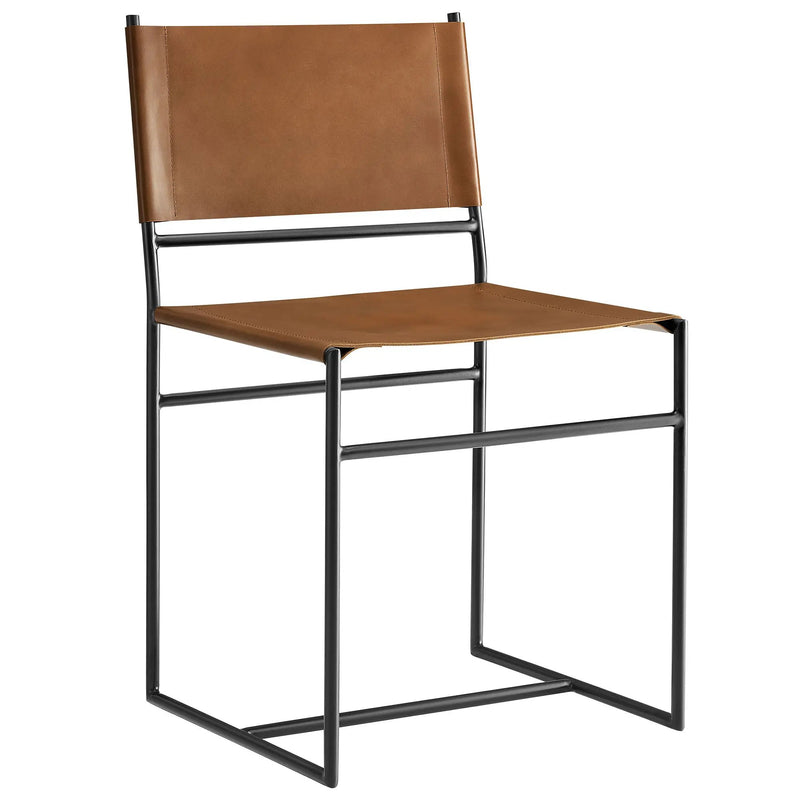 Thatcher Leather and Metal Dining Chair by Modway by HouseOfZazla