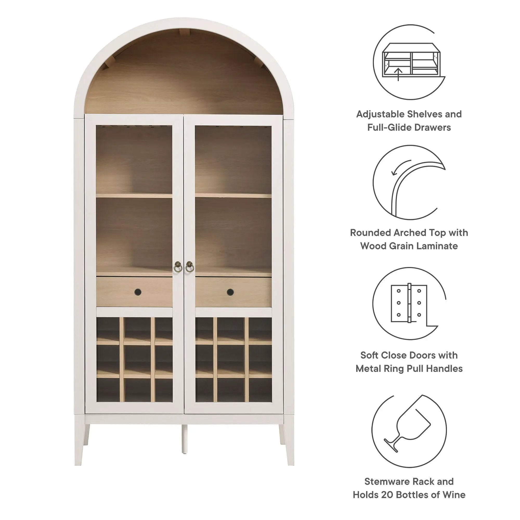 Nolan Arched Bar Cabinet by Modway by HouseOfZazla