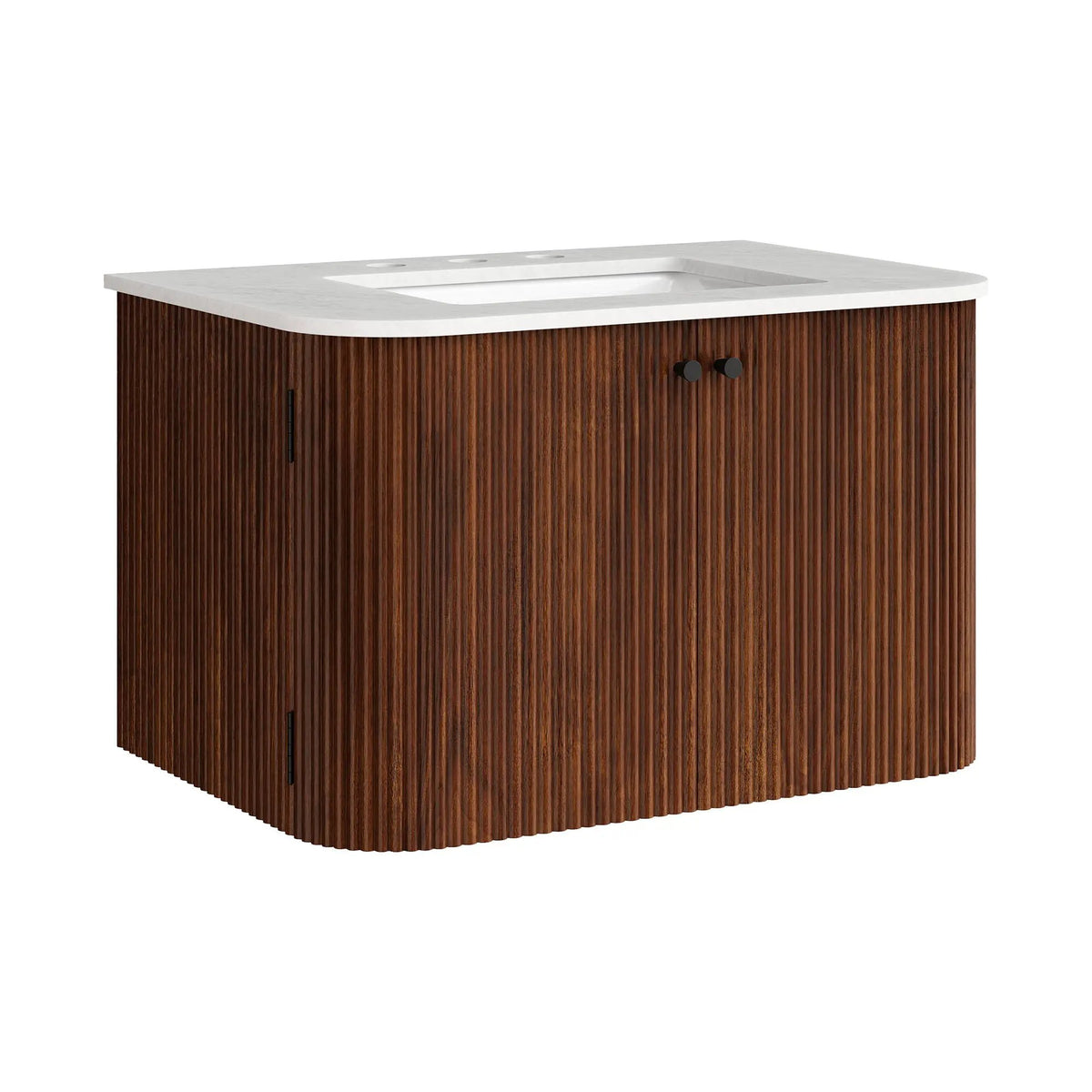 Zia 30" Wall-Mount Bathroom Vanity with Marble Sink by HouseOfZazla