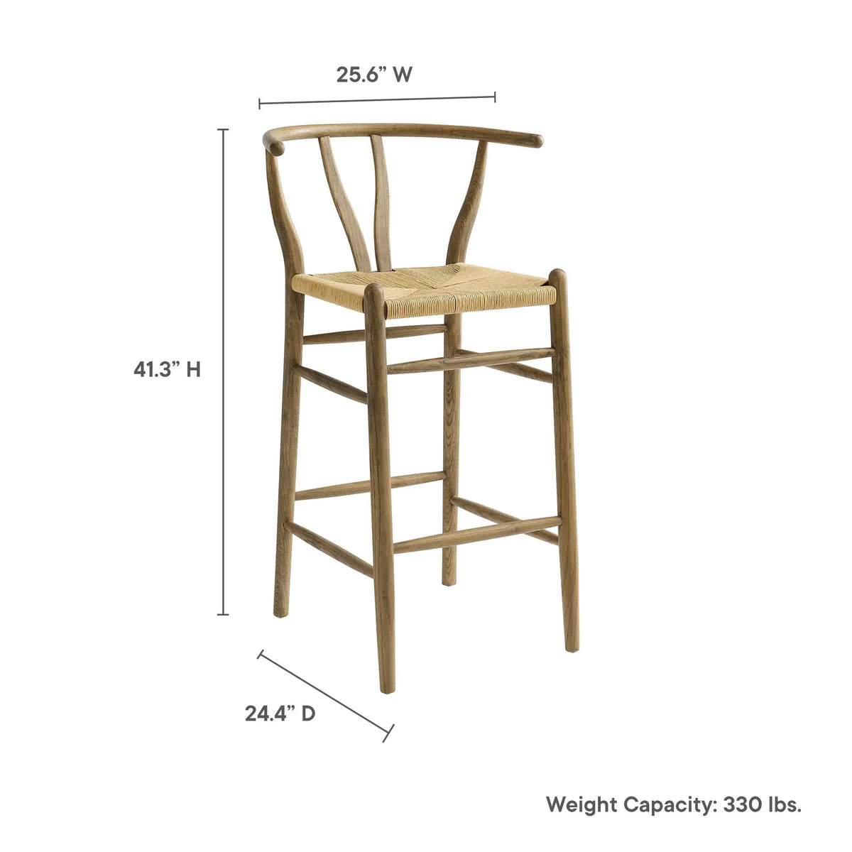 Amish Wood Bar Stool by Modway by HouseOfZazla