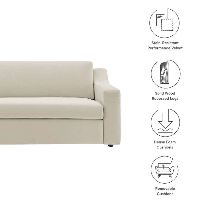Liora Performance Velvet Sofa by Modway by HouseOfZazla