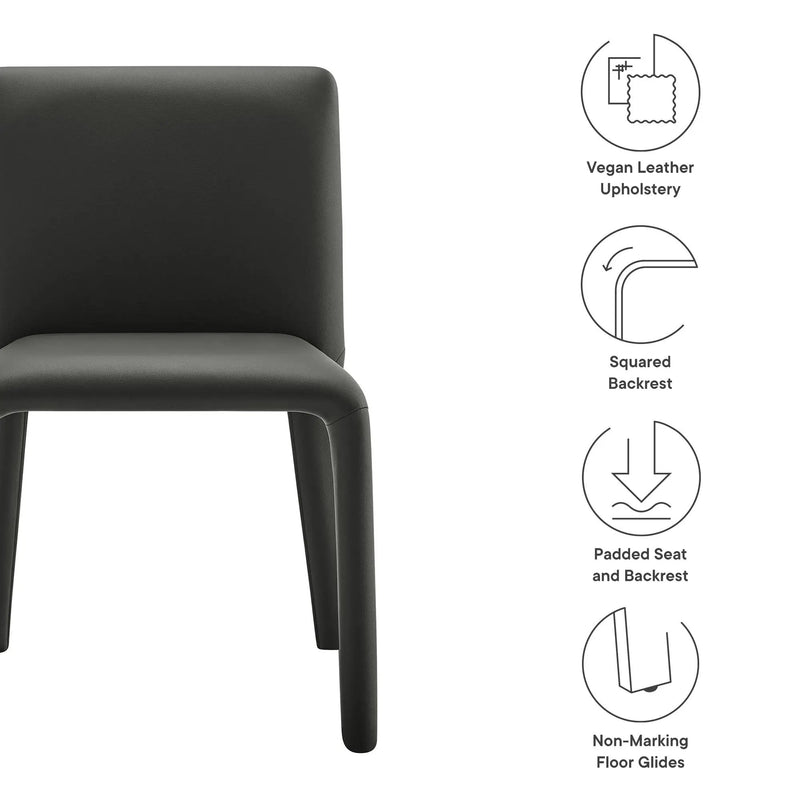 Rhodes Vegan Leather Upholstered Dining Chair by Modway by HouseOfZazla