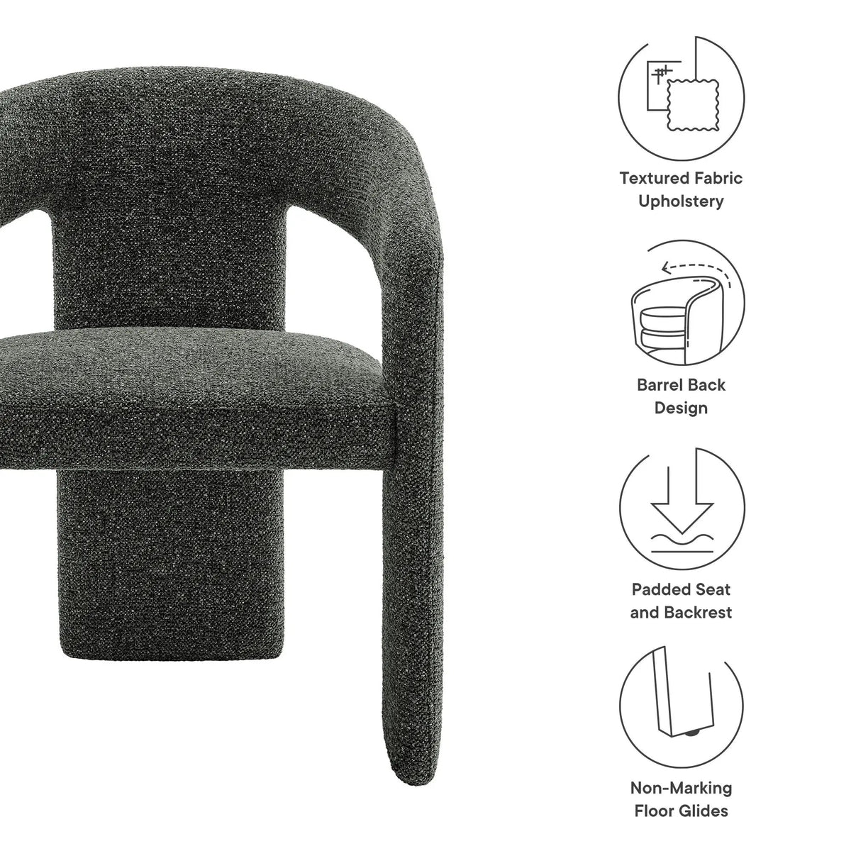 Oslo Barrel Fabric Upholstered Dining Accent Chair by Modway by HouseOfZazla