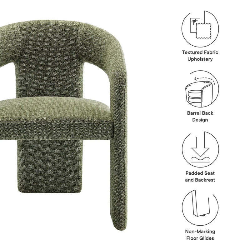 Oslo Barrel Fabric Upholstered Dining Accent Chair by Modway by HouseOfZazla