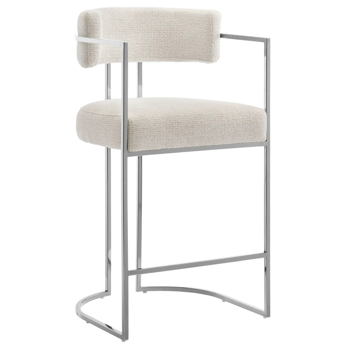 Huron Curved Back Fabric and Metal Counter Stool by Modway by HouseOfZazla