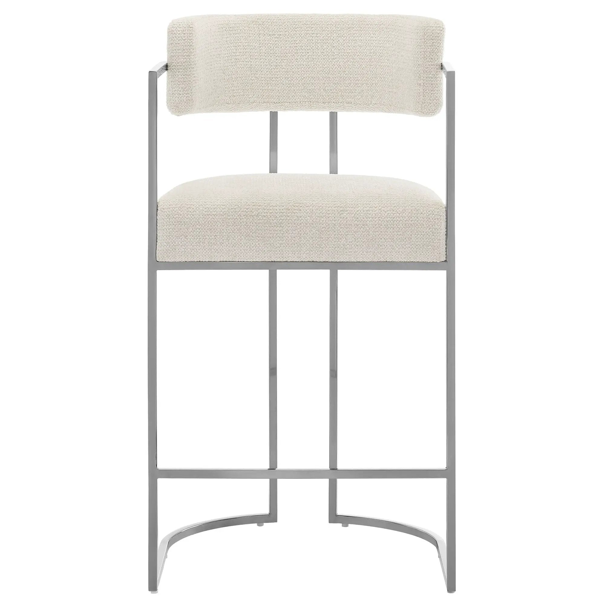 Huron Curved Back Fabric and Metal Counter Stool by Modway by HouseOfZazla