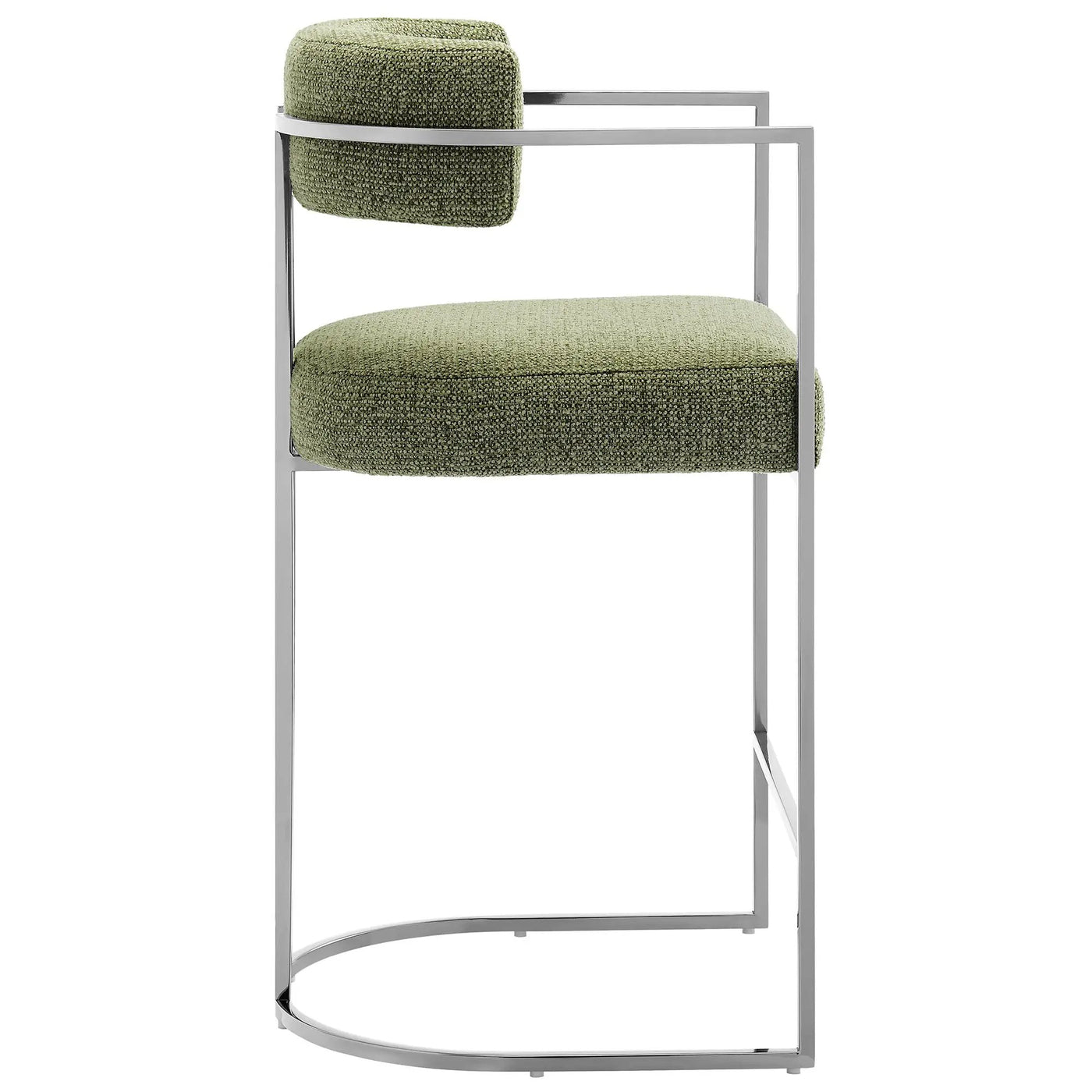 Huron Curved Back Fabric and Metal Counter Stool by Modway by HouseOfZazla