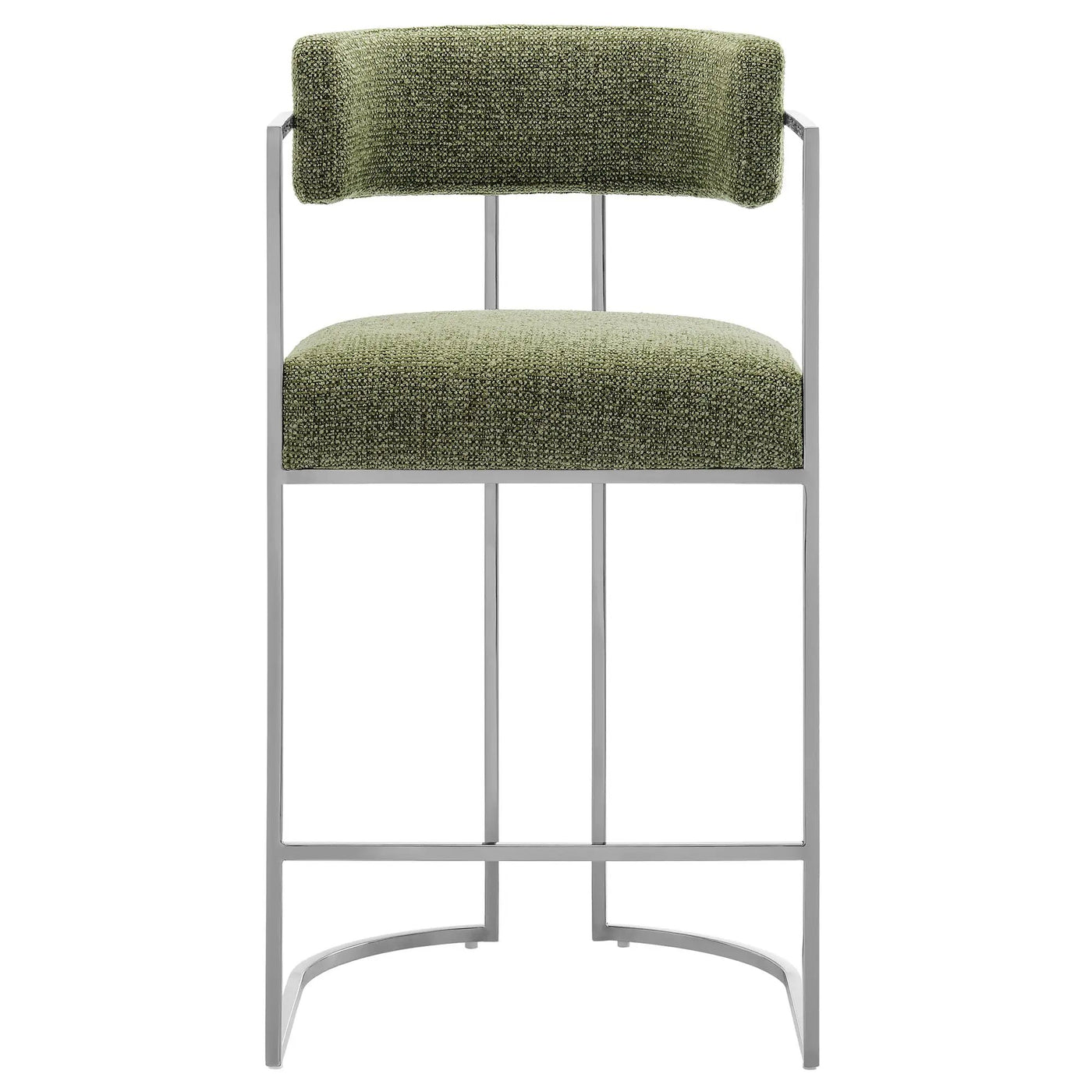 Huron Curved Back Fabric and Metal Counter Stool by Modway by HouseOfZazla