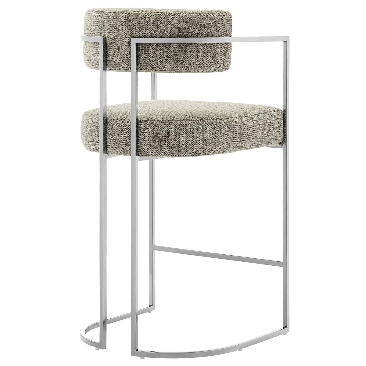 Huron Curved Back Fabric and Metal Counter Stool by Modway by HouseOfZazla